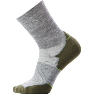 yz X}[gE[ Y C A_[EFA Run Targeted Cushion Mid Crew Sock Light Gray