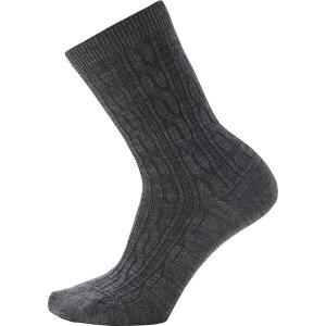 �X�}�[�g�E�[�� ���f�B�[�X �A���_�[�E�F�A �C�� Smartwool Everyday Cable Crew Sock - Women's Medium Gray �O���[