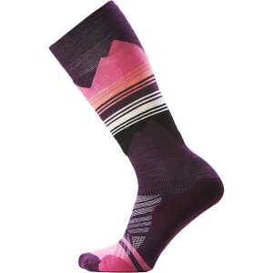yz X}[gE[ fB[X C A_[EFA Ski Targeted Cushion Pattern OTC Sock - Women's Purple Iris