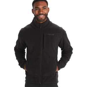 }[bg Y AE^[ WPbgEu] t[X WPbg Marmot Reactor 2.0 Fleece Jacket - Men's Black ubN