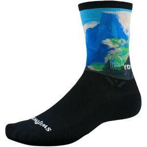 �X�B�t�g�E�B�b�N �����Y �A���_�[�E�F�A �C�� Swiftwick Vision Six Impression National Park Sock Yosemite Half Dome