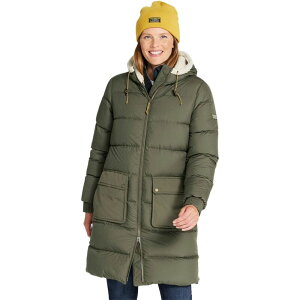 GGr[ fB[X AE^[ WPbgEu] R[g _E L.L.Bean Mountain Classic Sherpa-Lined Regular Down Coat - Women's Kelp Green O[