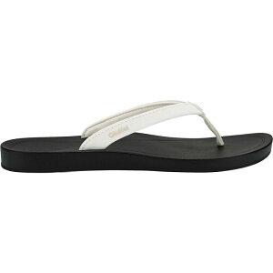 �I���J�C ���f�B�[�X �V���[�Y �T���_�� Olukai Uiki Flip Flop - Women's Bright White/Lava Rock �z���C�g