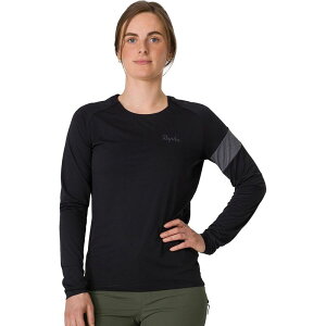 ���t�@ ���f�B�[�X �g�b�v�X �V���c T�V���c ���� Rapha Trail Long-Sleeve Technical T-Shirt - Women's Black/Grey �u���b�N