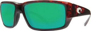 【送料無料】 コスタデルマール メンズ サングラス・アイウェア アクセサリー Costa Del Mar Fantail 580P Polarized Sunglasses Tortoise/Green Mirror