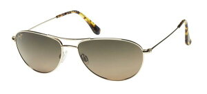 yz }ECW Y TOXEACEFA ANZT[ Maui Jim Baby Beach Polarized Aviator Sunglasses Gold