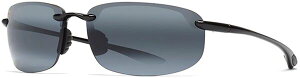 yz }ECW Y TOXEACEFA ANZT[ Maui Jim Ho'Okipa Polarized Sunglasses Gloss Black/Neutral Grey
