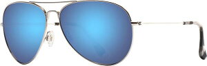 yz }ECW Y TOXEACEFA ANZT[ Maui Jim Mavericks Polarized Sunglasses Silver/Blue