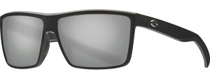 【送料無料】 コスタデルマール メンズ サングラス・アイウェア アクセサリー Costa Del Mar Rinconcito 580G Polarized Sunglasses Matte Black/Gray Silver Mirror