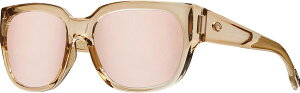 yz RX^f}[ fB[X TOXEACEFA ANZT[ Costa Del Mar Flagler 580P Polarized Sunglasses Shiny Blonde/Copper Silver Mirror