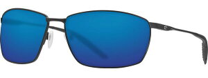 【送料無料】 コスタデルマール メンズ サングラス・アイウェア アクセサリー Costa Del Mar Turret 580P Polarized Sunglasses Matte Black/Blue Mirror