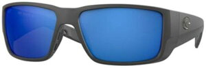 【送料無料】 コスタデルマール メンズ サングラス・アイウェア アクセサリー Costa Del Mar Blackfin Pro 580G Polarized Sunglasses Matte Black/Blue Mirror