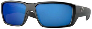 yz RX^f}[ Y TOXEACEFA ANZT[ Costa Del Mar Fantail PRO 580G Polarized Sunglasses Matte Black/Blue Mirror