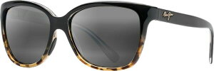 yz }ECW Y TOXEACEFA ANZT[ Maui Jim Starfish Polarized Cat Eye Sunglasses Black With Tortoise