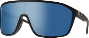 yz X~X Y TOXEACEFA ANZT[ SMITH Boomtown Sunglasses Matte Black/ChromaPop Polarized Blue Mirror