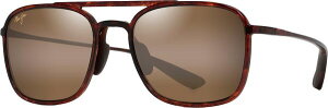 yz }ECW Y TOXEACEFA ANZT[ Maui Jim Keokea Polarized Aviator Sunglasses Tortoise/HCL Bronze