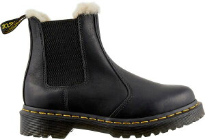 yz hN^[}[` fB[X Xj[J[ V[Y Dr. Martens Women's 2976 Leonore Farrier Leather Chelsea Boots Black Burnished Wyoming