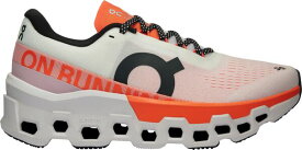 【送料無料】 オンジー レディース スニーカー シューズ On Women's Cloudmonster 2 Running Shoes White/Orange
