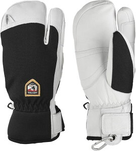 �w�X�g�� �����Y �A�N�Z�T���[ ��� ���U�[ Hestra Men's Army Leather Patrol 3-Finger Glove Black �u���b�N
