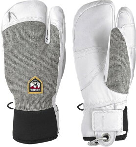 �w�X�g�� �����Y �A�N�Z�T���[ ��� ���U�[ Hestra Men's Army Leather Patrol 3-Finger Glove Light Grey �O���[