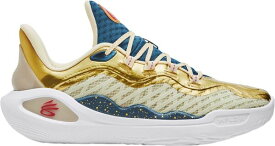 【送料無料】 アンダーアーマー レディース スニーカー シューズ Under Armour Curry 11 Basketball Shoes Gold/Navy