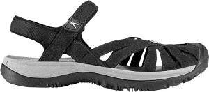 L[ fB[X V[Y T_ KEEN Women's Rose Sandals Black/Neutral Grey ubN