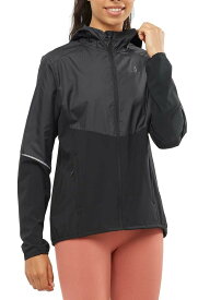 【送料無料】 サロモン レディース ジャケット・ブルゾン アウター Salomon Women's Agile Wind Full Zip Jacket Black