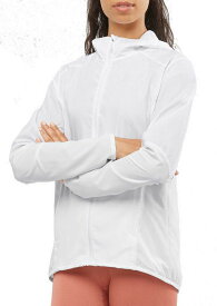 【送料無料】 サロモン レディース ジャケット・ブルゾン アウター Salomon Women's Agile Wind Full Zip Jacket White