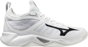 ~Ym fB[X V[Y Xj[J[ Mizuno Women's Wave Dimension Volleyball Shoes White/Black zCg