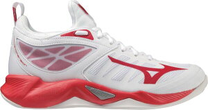 ~Ym fB[X V[Y Xj[J[ Mizuno Women's Wave Dimension Volleyball Shoes White/Red zCg