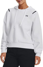 【送料無料】 アンダーアーマー レディース パーカー・スウェット アウター Under Armour Women's Unstoppable Fleece Hoodie White/Black