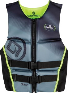 �I�u���C�G�� �����Y �g�b�v�X �x�X�g O'Brien Men's Flex V-Back Neoprene Life Vest Lime Green/Black �u���b�N
