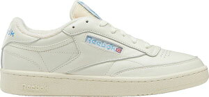 ���[�{�b�N �����Y �V���[�Y �X�j�[�J�[ ���B���e�[�W Reebok Men's Club C 85 Vintage Shoes White/Blue �z���C�g