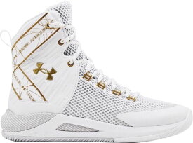 【送料無料】 アンダーアーマー レディース スニーカー シューズ Under Armour Women's HOVR Highlight Ace Volleyball Shoes White/Gold