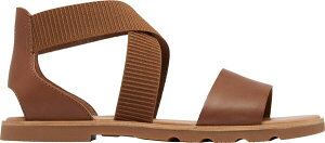 �\���� ���f�B�[�X �V���[�Y �T���_�� SOREL Women's Ella III Flat Sandals Velvetan/Gum 2 �^��