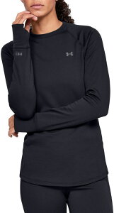 �A���_�[�A�[�}�[ ���f�B�[�X �g�b�v�X �V���c �N���[�l�b�N Under Armour Women's Base 3.0 Crewneck Baselayer Black/Pitch Gray �u���b�N