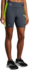 【送料無料】 ブルックス レディース ハーフパンツ・ショーツ ボトムス Brooks Women's Run Visible 6" Short Tights Asphalt