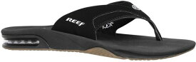 【送料無料】 リーフ メンズ サンダル シューズ Reef Men's Fanning Flip Flops Black/Silver