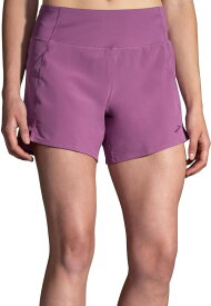 【送料無料】 ブルックス レディース ハーフパンツ・ショーツ ボトムス Brooks Women's Chaser 5" Shorts Washed Plum