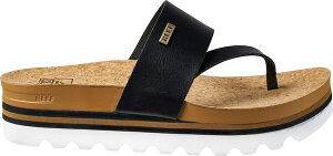���[�t ���f�B�[�X �V���[�Y �T���_�� Reef Women's Cushion Sol Hi Sandals Black/Tan �u���b�N