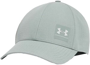 yz A_[A[}[ Y Xq ANZT[ Under Armour Mens Iso-Chill AmourVent Hat Silica Green/Hydro Green