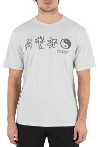 �n�[���[ �����Y �g�b�v�X �V���c Hurley Men's H2O-DRI Three Dayshort Sleeve Shirt Platinum