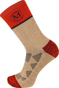 yz  Y C A_[EFA Merrell Adult Moab Hiking Crew Socks Red