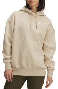 A_[A[}[ fB[X AE^[ p[J[EXEFbg t[X Under Armour Women's Icon Fleece Oversized Hoodie City Khaki Light Hr/White zCg