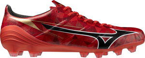 �~�Y�m ���f�B�[�X �V���[�Y �X�j�[�J�[ Mizuno Alpha II Elite FG Soccer Cleats Red/Black �u���b�N