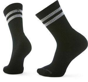�X�}�[�g�E�[�� �����Y �A���_�[�E�F�A �C�� SmartWool Everyday Athletic Striped Crew Socks Black �u���b�N