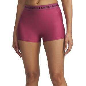 yz A_[A[}[ fB[X n[tpcEV[c {gX Under Armour Women's HeatGear Shorty 3" Shorts Fuchsia Dusk/Dark Maroon