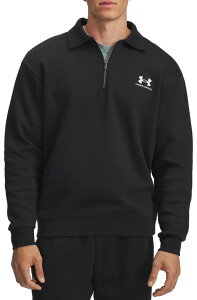 A_[A[}[ Y AE^[ p[J[EXEFbg Vc t[X Under Armour Men's Icon Fleece Collared 1/4 Zip Sweatshirt Black/Black ubN