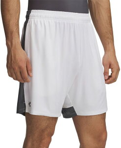 yz A_[A[}[ Y n[tpcEV[c {gX Under Armour Men's Tech Vent 7" Shorts White/Castlerock