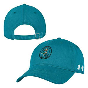 yz A_[A[}[ Y Xq ANZT[ Under Armour Adult Coastal Carolina Chanticleers Teal Structured OTS Adjustable Hat
